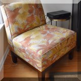 F17. Slipper chair. 34”h 31”w x 35”d 
